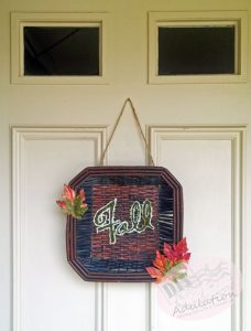 You won't believe how easy this DIY rustic fall wreath is to make! Check out the before and after!