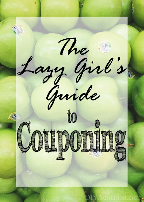 Don’t accept paying full price for groceries! Instead use this easy lazy girl’s guide to couponing I created just for you.