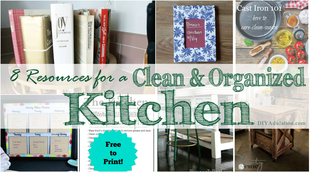 Don't miss these 8 resources for a clean and organized kitchen featuring links from last week’s party. Then link up at the Merry Monday Link Party 142.
