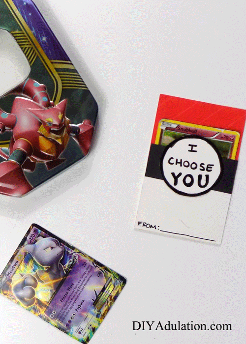 These DIY Pokemon card Valentines are easy to make and candy-free! Little Pokemon trainers will be ecstatic to give them at their Valentine’s parties.