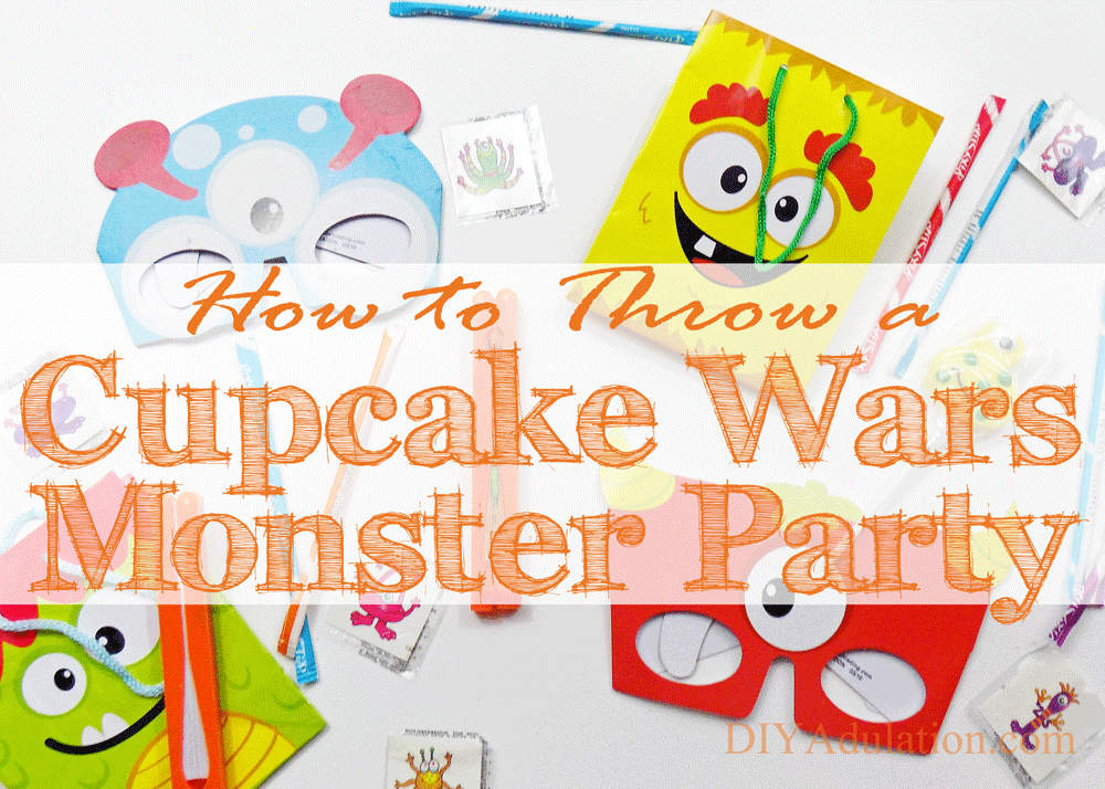 Find out how to throw a Cupcake Wars monster party for less than $100. Surprise your aspiring young baker with a party he’ll never forget! #ad