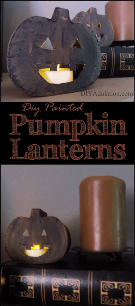 These easy DIY mini pumpkin lanterns are the perfect little addition to your fall mantle or bookshelves this season. Find out how to make them now!