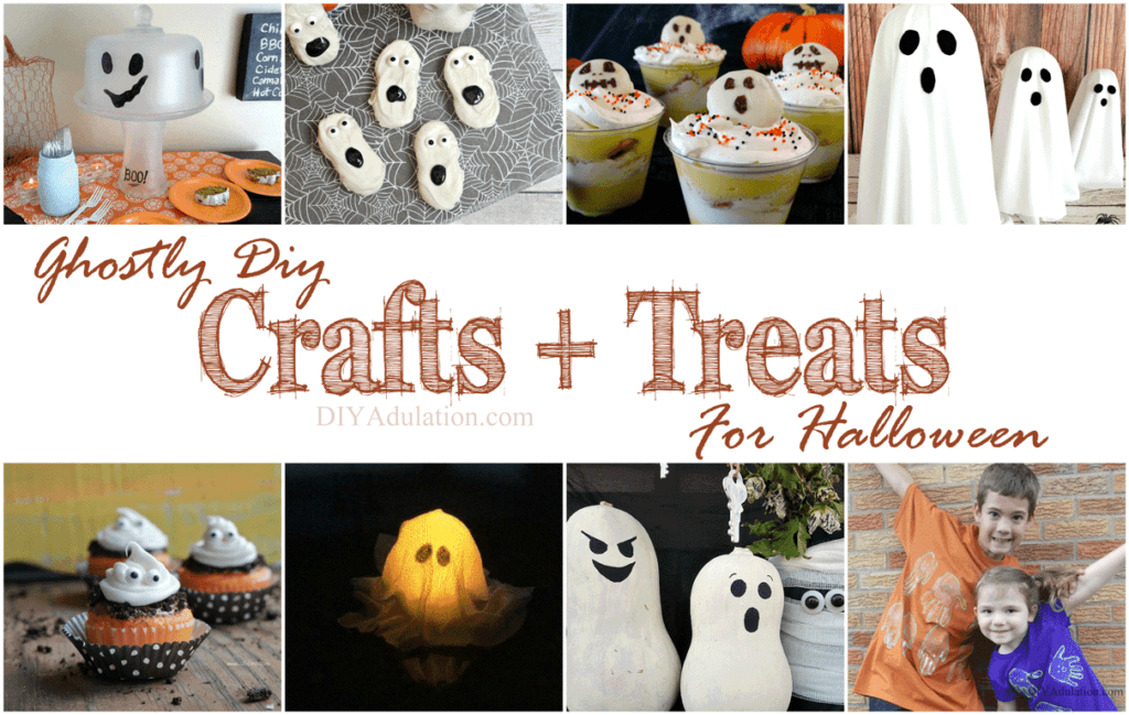 Halloween and ghosts go together like biscuits and gravy. Here are 8 ghostly DIY crafts and treats to delight your party guests this Halloween.