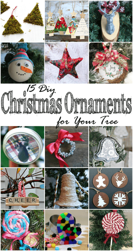 Thanksgiving weekend is the unofficial weekend to put up your Christmas decorations. Be ready with these 15 DIY Christmas ornaments for your tree.