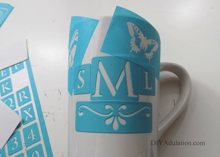 Find out how to make this DIY monogram stenciled Sharpie mug. It is seriously easy and can be customized to your style. Then check out the rest of the Pinterest Challenge Blog Hop!