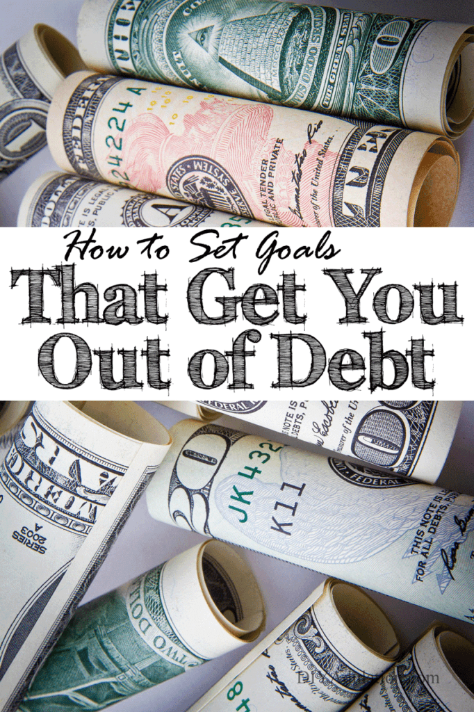 Getting out of debt is no easy feat, especially when we live in a society that encourages us to keep piling it on. Find out how to set goals that get you out of debt and take back your finances!