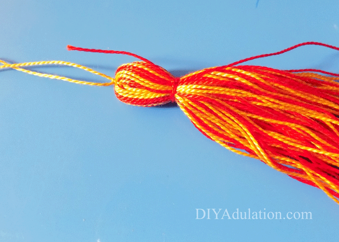 Red and Yellow Tassel
