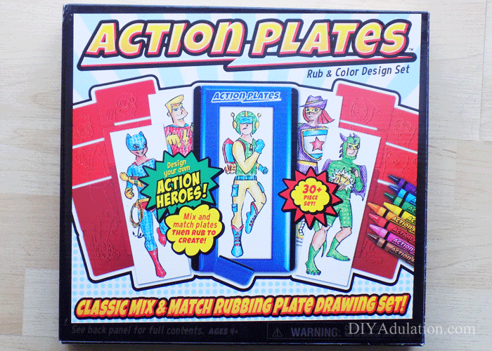 Box of Action Plates Art Kit