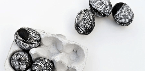 Marimekko Decorated Easter Eggs