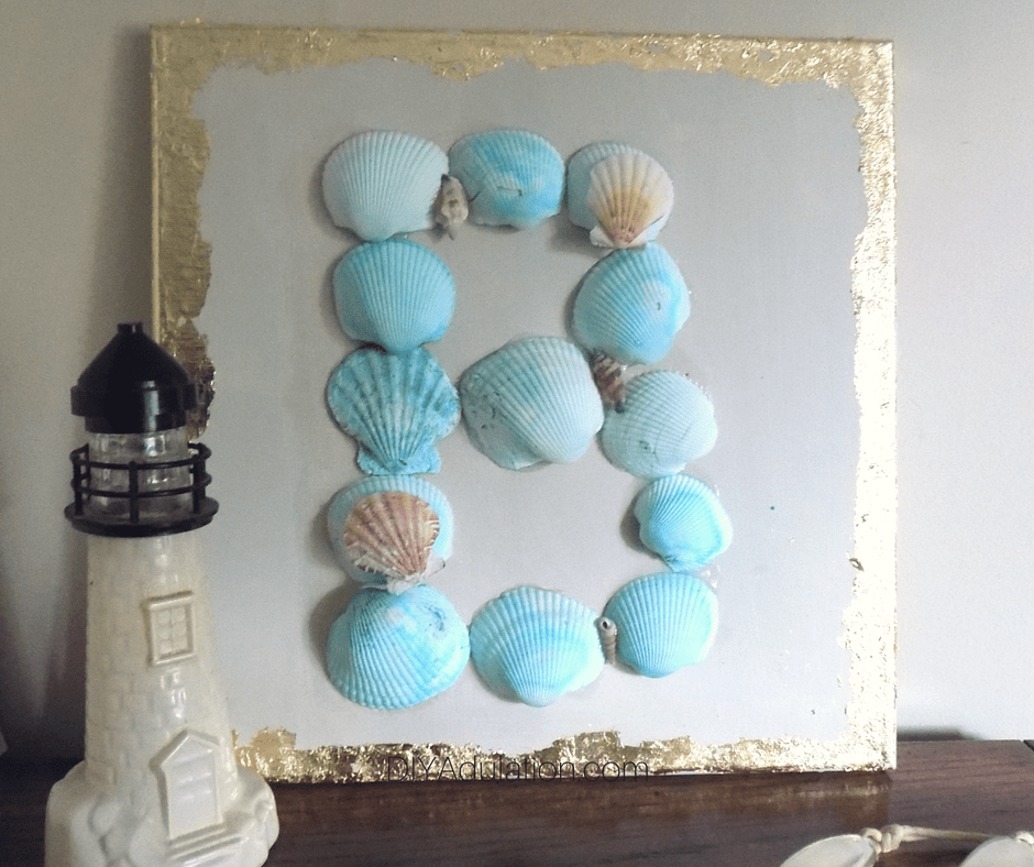 Seashell Monogram Wall Art