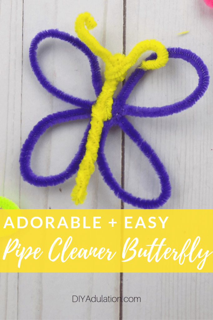 Adorable and Easy Pipe Cleaner Butterfly Craft
