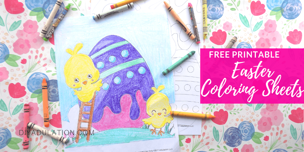 Free Printable Easter Coloring Sheets - DIY Adulation