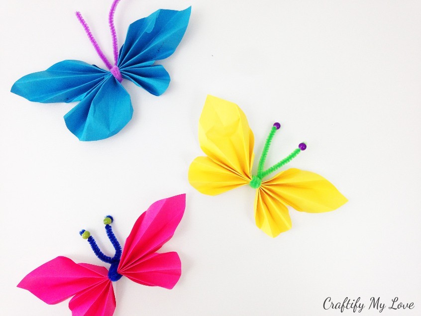 Colorful Paper Butterflies