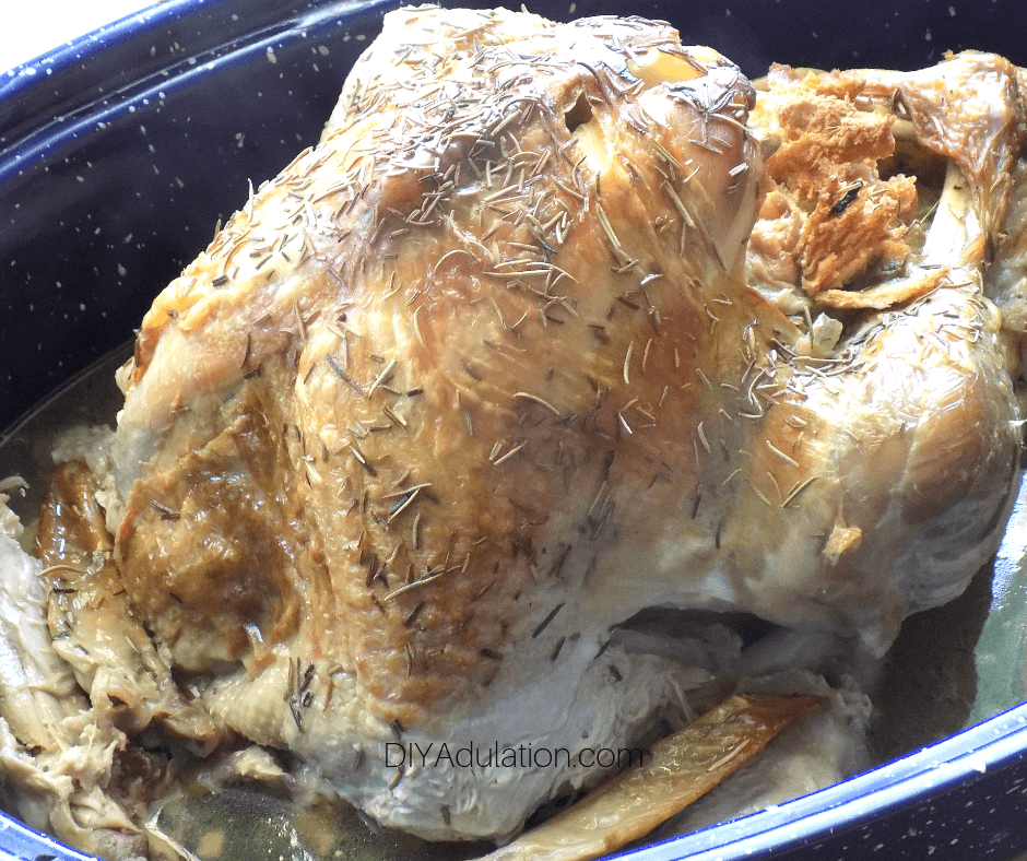 Baked Whole Turkey in Roasting Pan 2