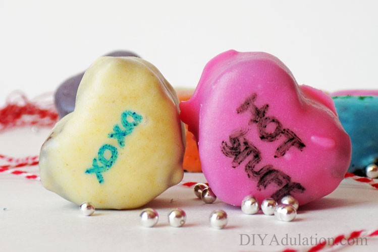 These brownie conversation hearts are the perfect marriage of colorful and delicious!
