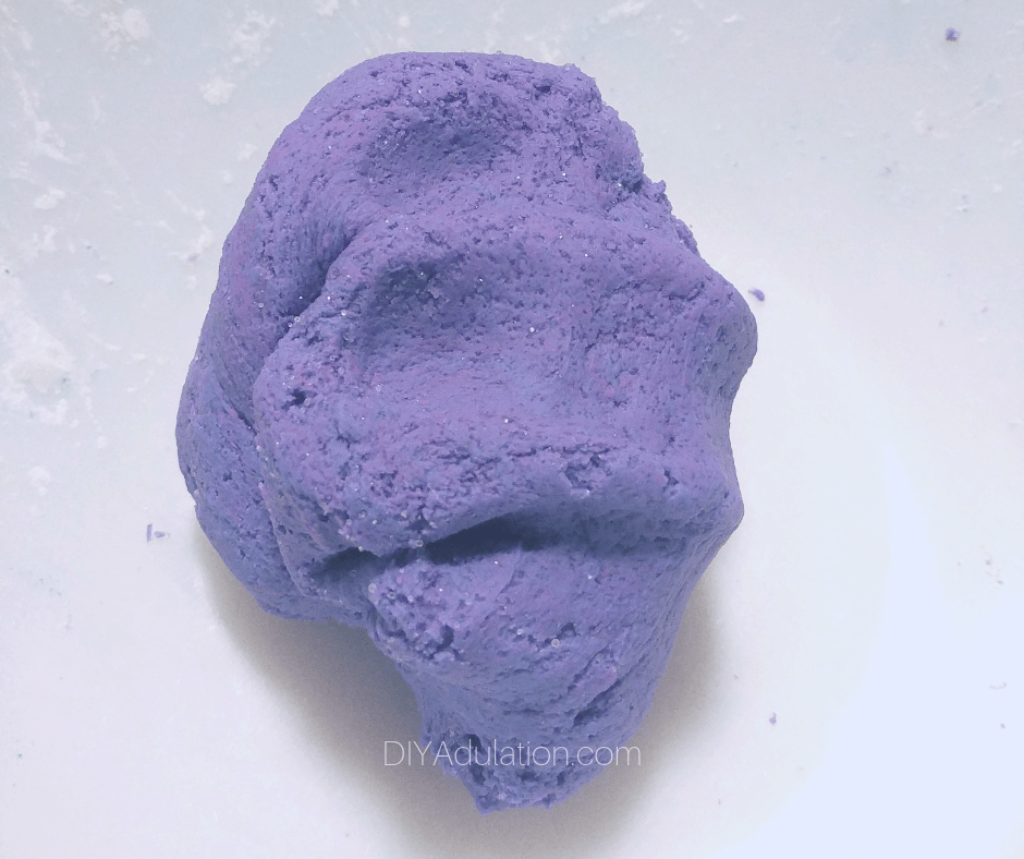 Close Up of Purple Salt Dough