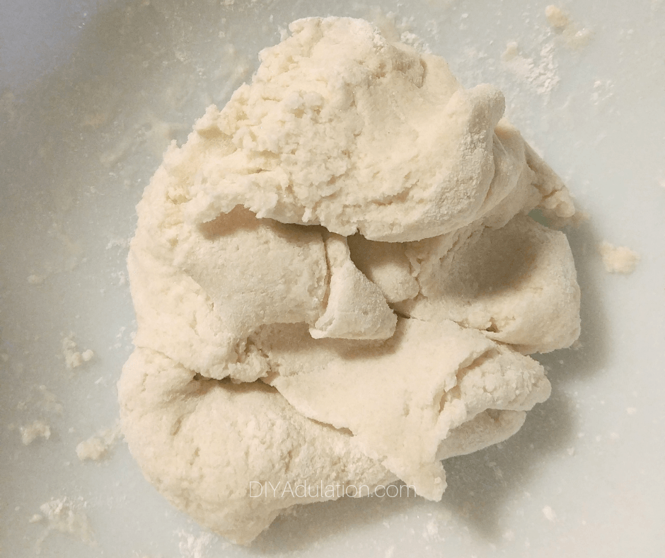Close Up of Salt Dough in Bowl